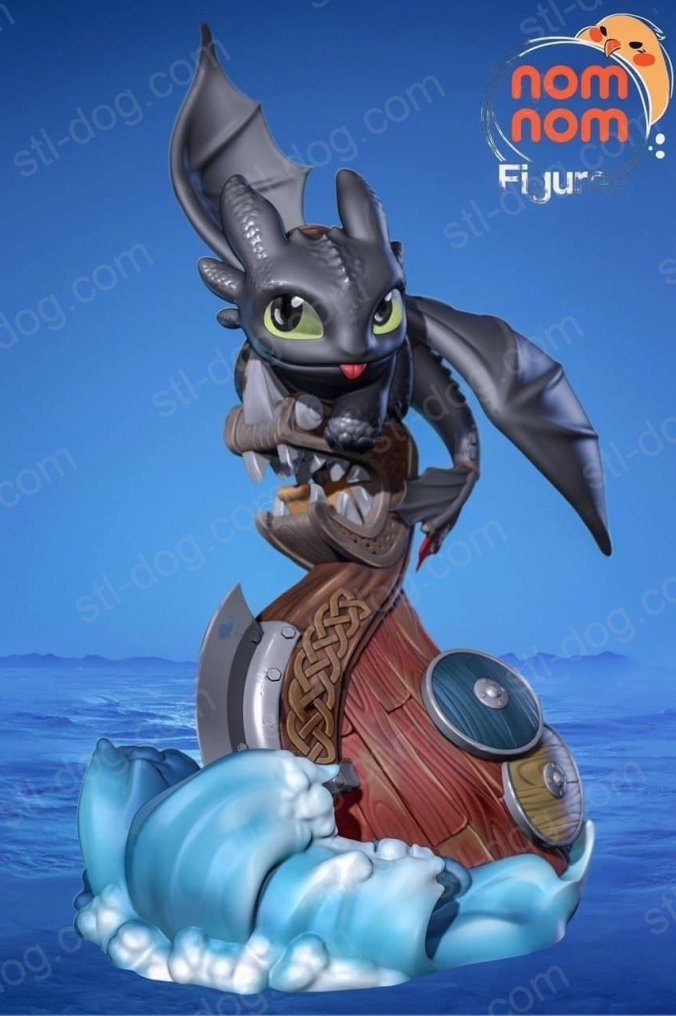 驯龙高手 无牙仔 (Toothless) 3D打印图纸